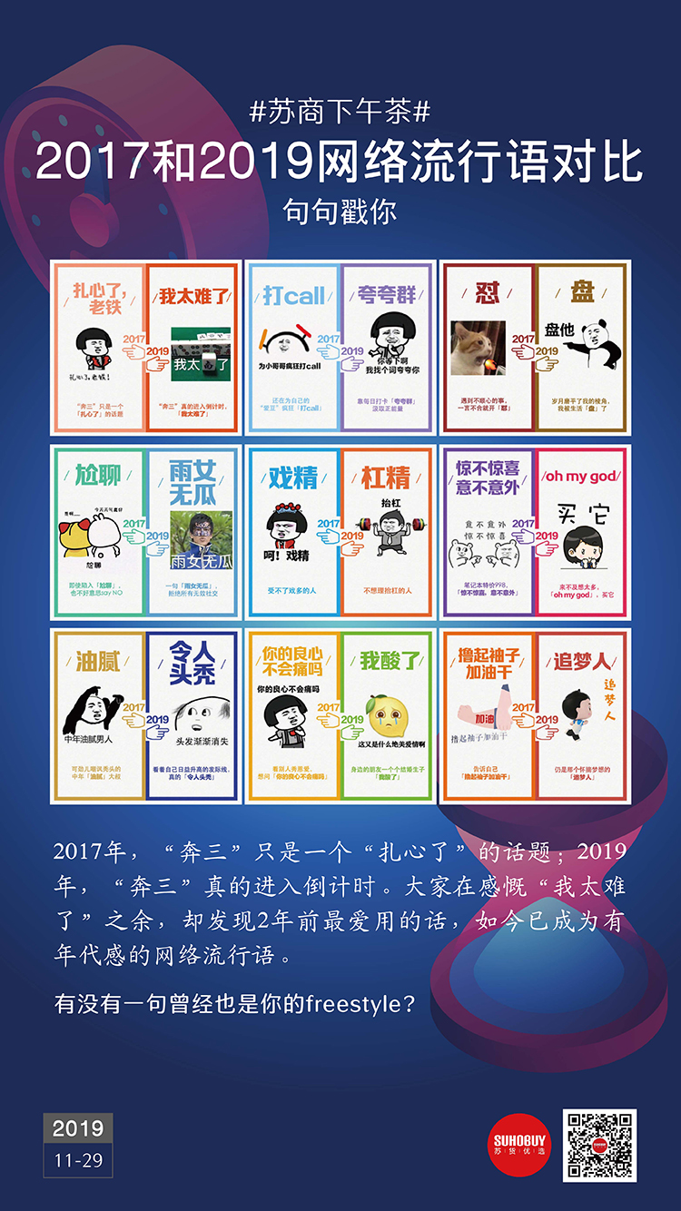 2017和2019網(wǎng)絡流行語對比 句句戳你